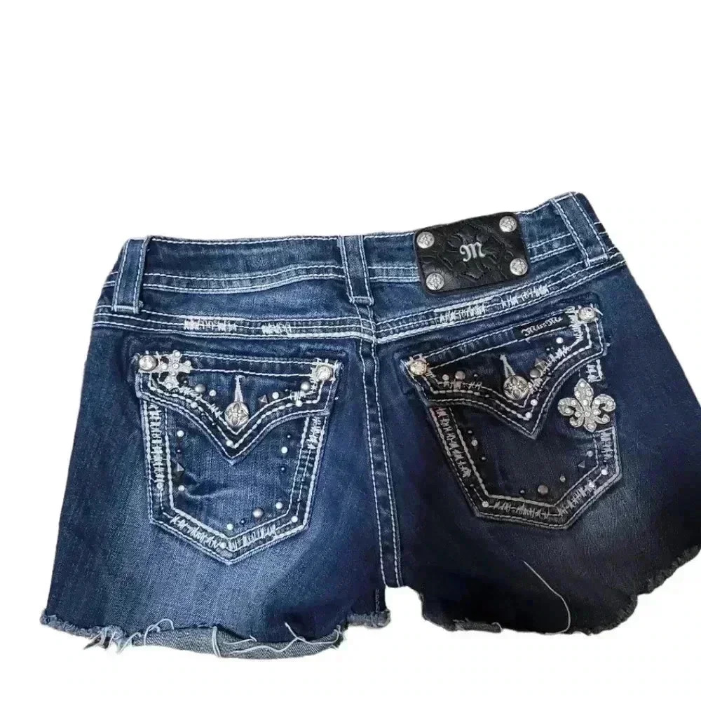 Miss Me Cutoff Bling shorts. Size 25